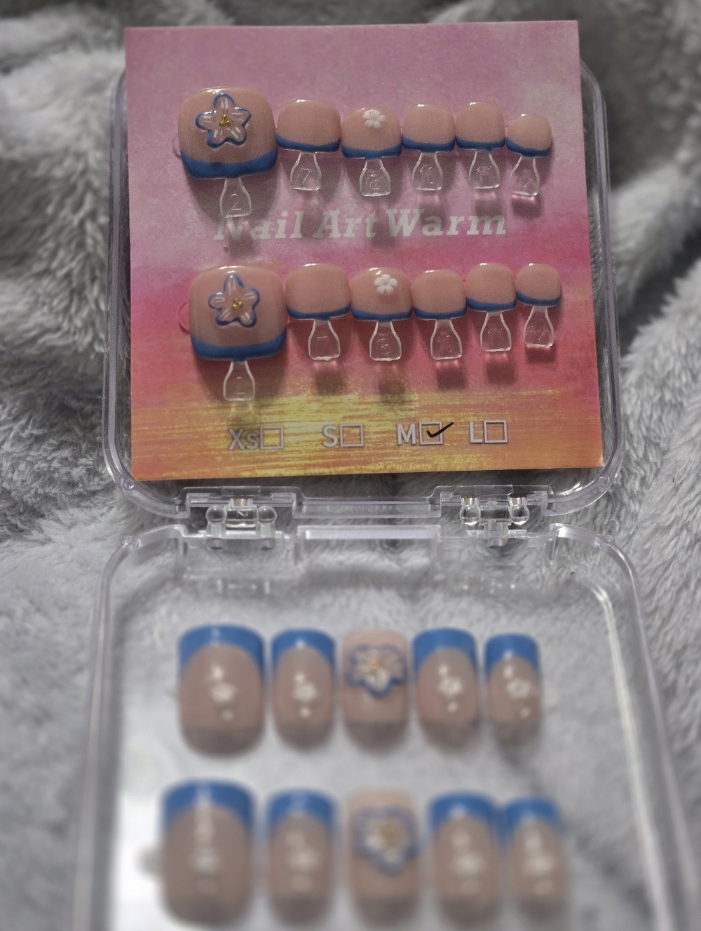 Press-On Toe Nails & Finger Nail Matching Set